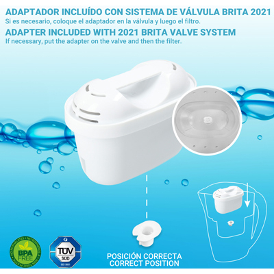 PACK 6 FILTROS AGUA COMPATIBLE BRITA MAXTRA TMFIL106+ TM