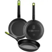 LOTE 3 SARTENES ALUMINIO FUNDIDO 20-24-28cm GASTRO A841202 BRA