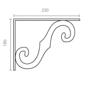CAJA 10 PALOMILLAS ORNAMENTAL NEGRA 250x190mm 33025 MICEL