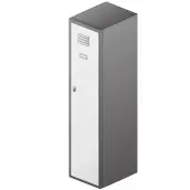ROPERO TAQUILLA GRIS 180x30x50cm INICIAL (2 COSTADOS) 1 PUERTA