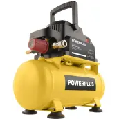 COMPRESOR SIN ACEITE 6lt 1.000w 1.5cv POWX17215 POWERPLUS