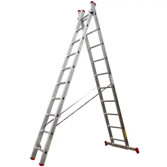 ESCALERA COMBI ALUMINIO 2x7P 4mt (2+2mt) LITAN