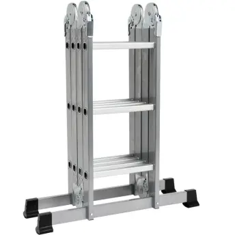ESCALERA ALUMINIO/ACERO MULTIPOSICIONES 4x3 17704 VOREL