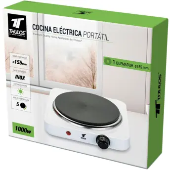 COCINA ELECTRICA 1 FUEGO 1.000w TH-CE1011 THULOS