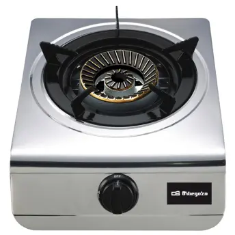 COCINA BUTANO INOX CON PIEZO 1 FUEGO FO-1700 ORBEGOZO