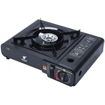 HORNILLO COCINA PORTATIL DUAL CARTUCHO VALVULA Y BUTANO TH-GS019 THULOS