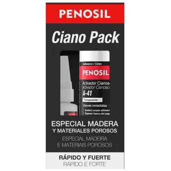 PEGAMENTO CIANOCRILATO 50gr + ACELERANTE 200ml A-40 PENOSIL