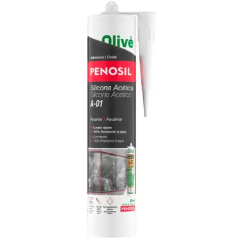 CARTUCHO SILICONA ACUARIOS TRASLUCIDA 300ml A-01 PENOSIL