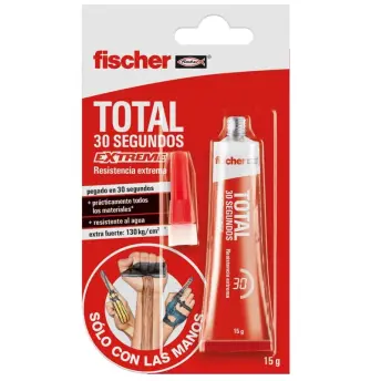 TUBO ADHESIVO UNIVERSAL TOTAL 30seg 15gr 541726 FISCHER