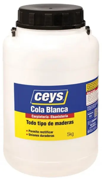 BOTE COLA BLANCA MADERA 5kg 501706 CEYS