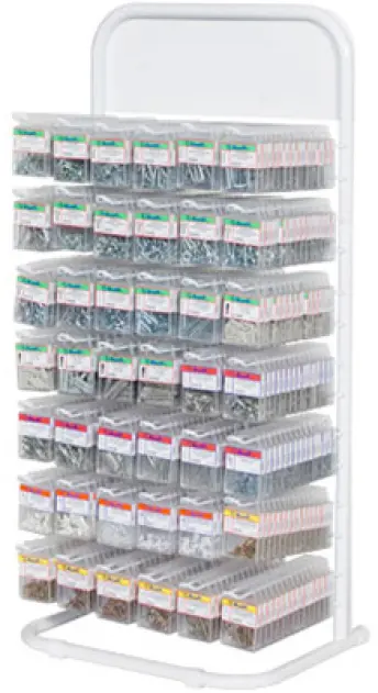 EXPOSITOR VACIO BLISTER 42 GANCHOS SOBREMESA 90x44x31cm