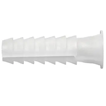 BLISTER 25 TACO BLANCO PLASTICO ESTRIADO 5mm