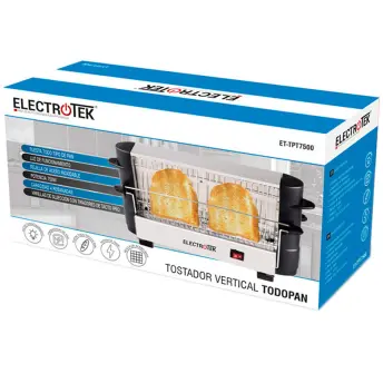 TOSTADOR PAN VERTICAL TODOPAN 500w ET-TPT7500 ELECTROTEK