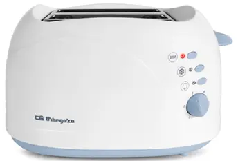 TOSTADOR PAN 750w 2 REBANADAS TO-3010 ORBEGOZO