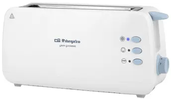 TOSTADOR PAN 850w REBANADA LARGA TO-4012 ORBEGOZO