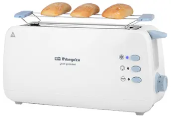 TOSTADOR PAN 850w REBANADA LARGA TO-4012 ORBEGOZO