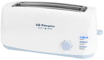 TOSTADOR PAN DOBLE REBANADA LARGA 1.400w TO-4500 ORBEGOZO