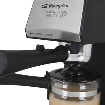 CAFETERA ESPRESSO 4 Tazas 5 BARES  870w EXP-4600 ORBEGOZO