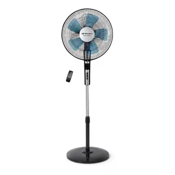 VENTILADOR PIE SILENCIOSO 5 ASPAS 40cm 65w MANDO DISTANCIA SF-0640 ORBEGOZO