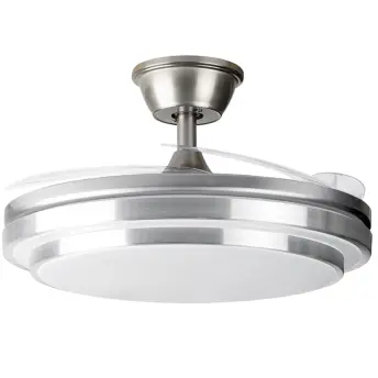 VENTILADOR TECHO CROMO 4 ASPAS PLEGABLES 105cm 30w MOTOR DC CP-159105 ORBEGOZO