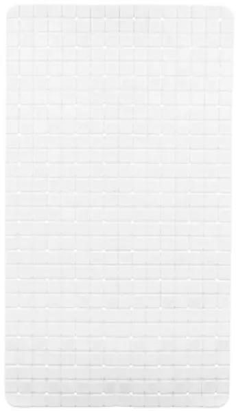 ALFOMBRA BAÑO ANTIDESLIZANTE BLANCA 68x38cm 90982 BERILO