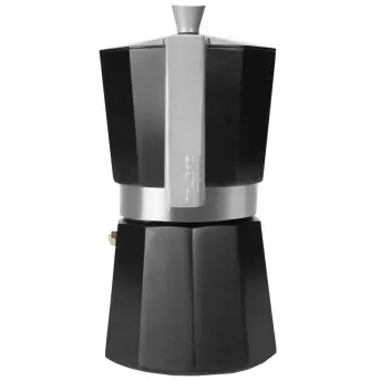 CAFETERA ALUMINIO INDUCCION NEGRA 3-6T. EVVA 623106 IBILI