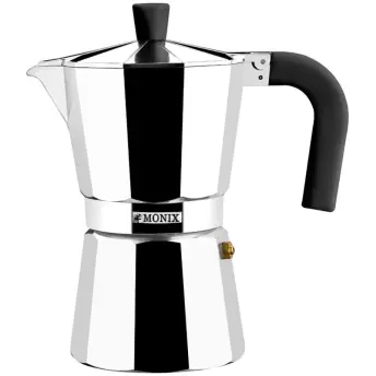 CAFETERA ALUMINIO PLATA VITROCERAMICA 1T. M620001 MONIX