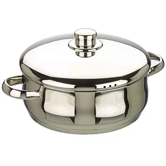 CACEROLA INOXIDABLE CON TAPA 18cm OSLO 662018 IBILI