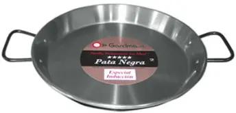 PAELLERA PULIDA INDUCCION 30cm PATA NEGRA IDEAL
