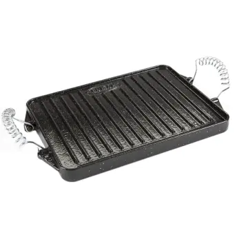 PLANCHA ASAR  HIERRO FUNDIDO ESMALTADO 24x44cm GARCIMA