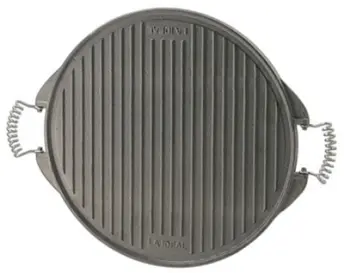 PLANCHA ASAR HIERRO FUNDIDO REDONDA 25cm 12025 GARCIMA