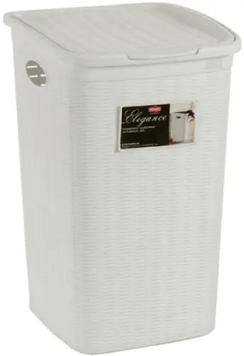 PONGOTODO PLASTICO RATTAN BLANCO 50lt 24813 KIPIT