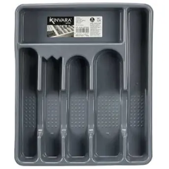CUBERTERO PLASTICO 6 HUECOS 30x32x4.5cm 12358-83187 KINVARA