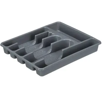 CUBERTERO PLASTICO 6 HUECOS 30x32x4.5cm 12358-83187 KINVARA
