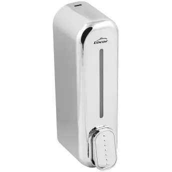 DISPENSADOR GEL Y JABON PLASTICO CROMADO 350ml  91520 LACOR