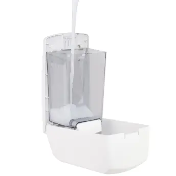DISPENSADOR GEL Y JABON PLASTICO BLANCO 1100ml 91525 LACOR