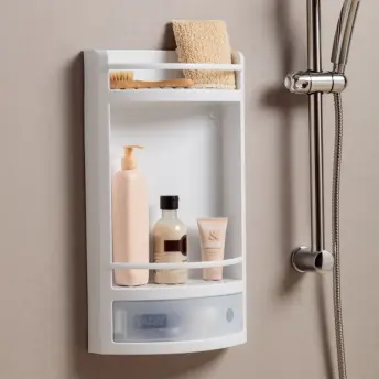 ESTANTE MULTIUSOS BAÑO DOBLE BLANCO CAJON 4432101 TATAY
