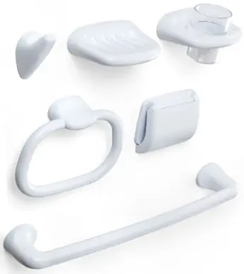 CONJUNTO BAÑO 6 PIEZAS PLASTICO OLYMPIA 6632101 TATAY