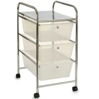 CARRITO CROMADO 3 CAJONES PLASTICO 32560 AR