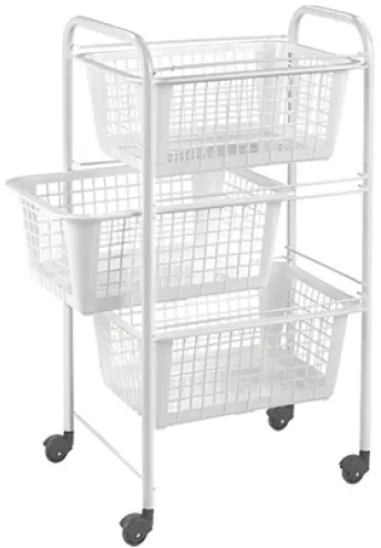 VERDULERO BLANCO C/RUEDAS 3 CAJONES 341803008 METALTEX