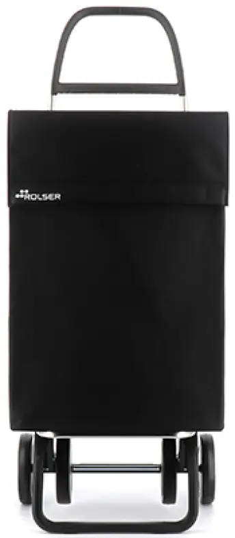 CARRO COMPRA 2+2 4R NYLON NEGRO JEA032 ROLSER