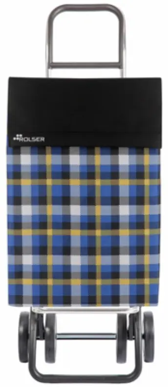 CARRO COMPRA 2+2 4R NYLON SCOTTISH NEGRO JEA036 ROLSER