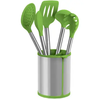 SET 6 ACCESORIOS COCINA SILICONA-INOX PRIOR A197011 BRA