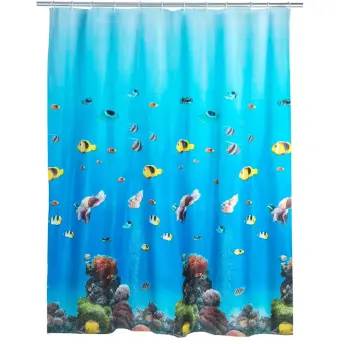 CORTINA BAÑO PVC 180x200cm OCEAN 19122100 WENKO