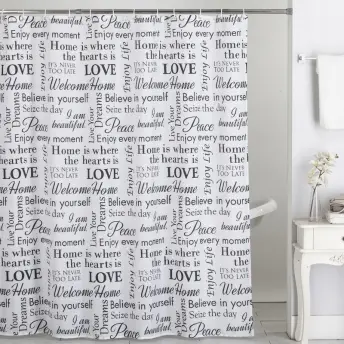 CORTINA BAÑO POLIESTER 180x200cm VIBES EPID