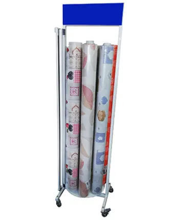 EXPOSITOR VERTICAL 9 ROLLOS MANTEL HULE VACIO