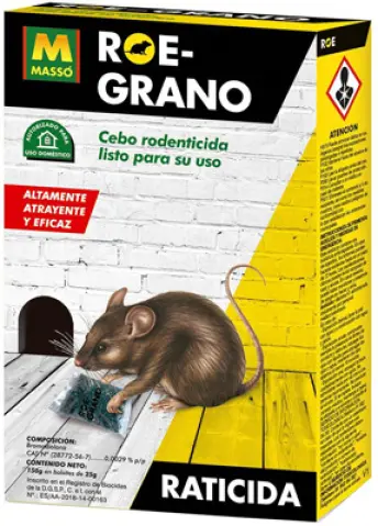 CEBO PARA RATAS ROE GRANO 150gr 231532 MASSO