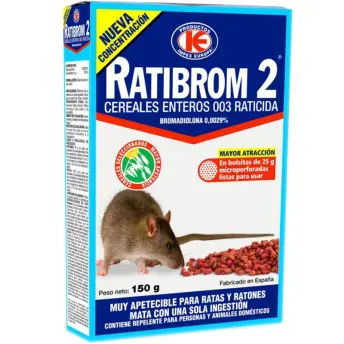 RATICIDA CEBO FRESCO 150gr RATIBROM 2