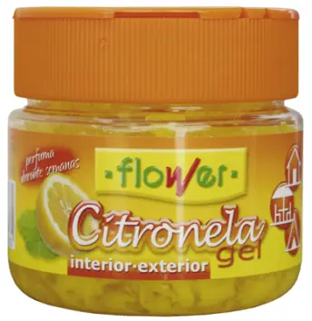 BOTE GEL REPELENTE MOSQUITOS CITRONELA 125gr 20523 FLOWER