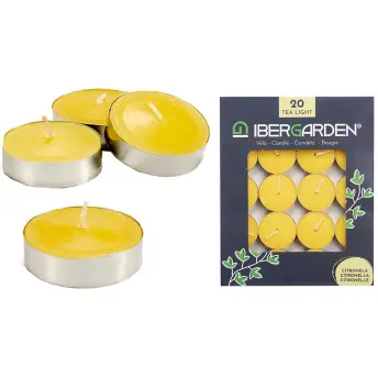 PAQ. 20 VELAS CITRONELA 3,5cm 24136/20557 IBERGARDEN